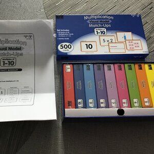 EAI Multiplication Visual Model Match-Ups Cards (500)--Homeschooling